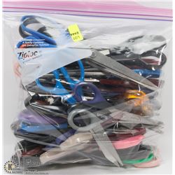 BAG OF ASSORTED SCISSORS