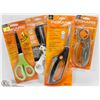 Image 1 : 4 DIFFERENT PAIRS OF FISKARS SCISSORS/ CUTTING