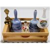 Image 1 : SMALL WOODEN BOX OF BELLS