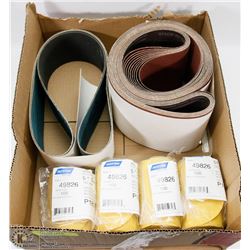 FLAT OF NEW ASSORTED SAND PAPER