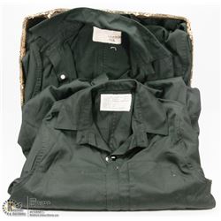 4 NEW ASSORTED GREEN COVERALLS