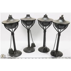 4 PATIO LANTERNS