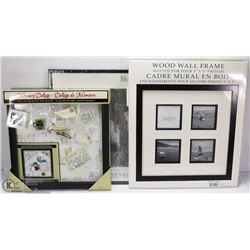 3 ASSORTED PICTURE FRAMES