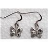Image 1 : #14-STERLING SILVER BUTTERFLY PENDANT EARRINGS