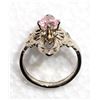 Image 2 : #16-STERLING SILVER PINK CUBIC ZIRCONIA RING