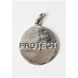 #17-STERLING SILVER 'PROTECT' PENDANT