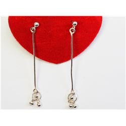 #21-STERLING SILVER PENDANT EARRINGS