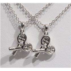 #23-2 STERLING SILVER RHODIUM PLATED