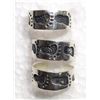 Image 1 : #24-3 STERLING SILVER RINGS WITH FOOT DESIGN