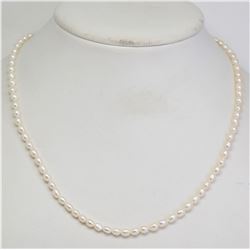 #25-STERLING SILVER FRESHWATER PEARL NECKLACE