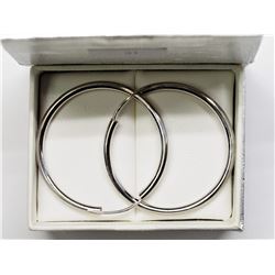 #31-STERLING SILVER HOOP EARRINGS