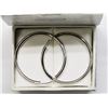 Image 1 : #31-STERLING SILVER HOOP EARRINGS