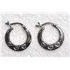 Image 1 : #41-STERLING SILVER HOOP STYLE EARRINGS
