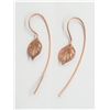 Image 1 : #42-STERLING SILVER LEAF SHAPED EARRINGS