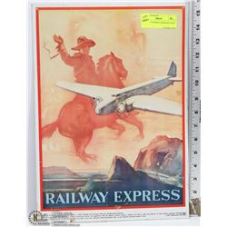 RAILWAY EXPRESS REPRODUCTION TIN SIGN
