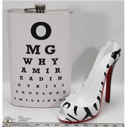 FLAT WITH STILETTO WINE HOLDER, EXTRA LARGE