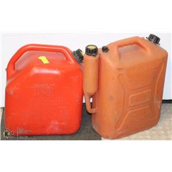2 LARGE GAS JERRY CANS