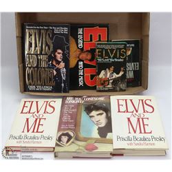 LOT OF 8 ELVIS PRESLEY BOOKS
