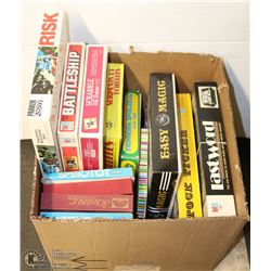 ESTATE BOX OF USED VINTAGE BOARD GAMES