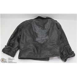 HARLEY DAVIDSON LEATHER LIKE JACKET SIZE 4T