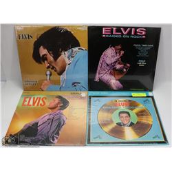 4 SEALED ELVIS RECORDS