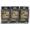 Image 1 : LOT OF 3 HIGH FIDELIDY EARBUD HEADPHONES