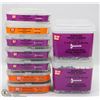 9 TUBS OF ASSORTED FASTENERS INCLUDING