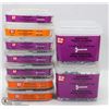 9 TUBS OF ASSORTED FASTENERS INCLUDING