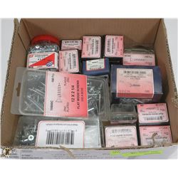LARGE FLAT OF ASSORTED FASTENERS
