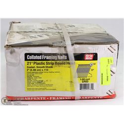 CASE OF COLLATED FRAMING NAILS 21 DEGREES