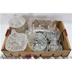 16 PIECES OF ASSORTED PINWHEEL CRYSTAL