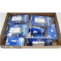 NEW BOX OF 7 ASSORTED DIMMER SWITCHES