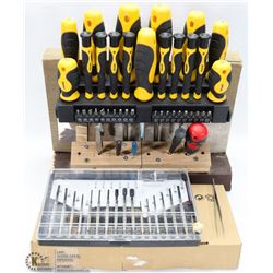 MULTI-SCREWDRIVER SET ON STAND & MORE