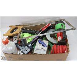 FLAT OF ASSORTED TOOLS & SHOP SUPPLIES