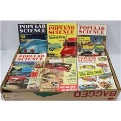 FLAT OF POPULAR SCIENCE BOOKS-1950'S TO 1960'S