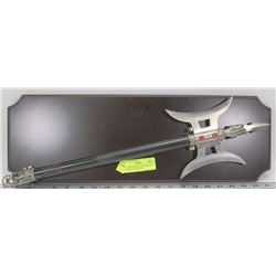 ARABIAN STYLE DOUBLE BLADE STAINLESS STEEL AXE