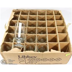 PARTIAL CASE OF LIBBY GLASSWARE