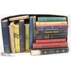 FLAT OF VINTAGE BOOKS