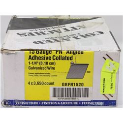 CASE OF COLLATED FINISH NAILS 15 GAUGE