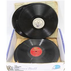 BOX OF 78 RPM RECORDS.