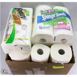 BOX OF ASSORTED PAPER PRODUCTS