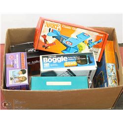 ESTATE BOX OF VINTAGE TOYS AND GAMES