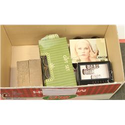 ESTATE BOX OF CRYSTAL AND GLASSWARE