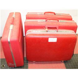 LOT OF 4 ESTATE HARD CASE LUGGAGE