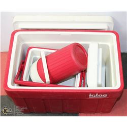 IGLOO COOLERS AND DRINK DISPENSERS