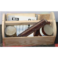 WOODEN TOOLBOX WITH TAYLOR INSTRUMENT CO.