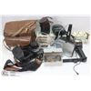 Image 1 : ESTATE BOX OF VINTAGE CAMERAS AND CAMERA EQUIPMENT
