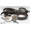 Image 1 : LOT OF 5 NEW CHAMBER LEATHER BELTS WITH RODEO