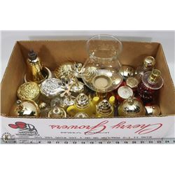 6) BOX WITH 27 AVON COLLECTIBLE CONTAINERS AND ONE