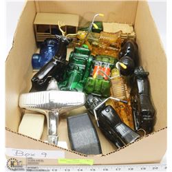 9) BOX WITH 11 AVON COLLECTIBLES IN BOXES